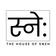 Logo of 'The House of Sneh' with stylized text design on a white background