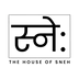 Logo of 'The House of Sneh' with stylized text design on a white background